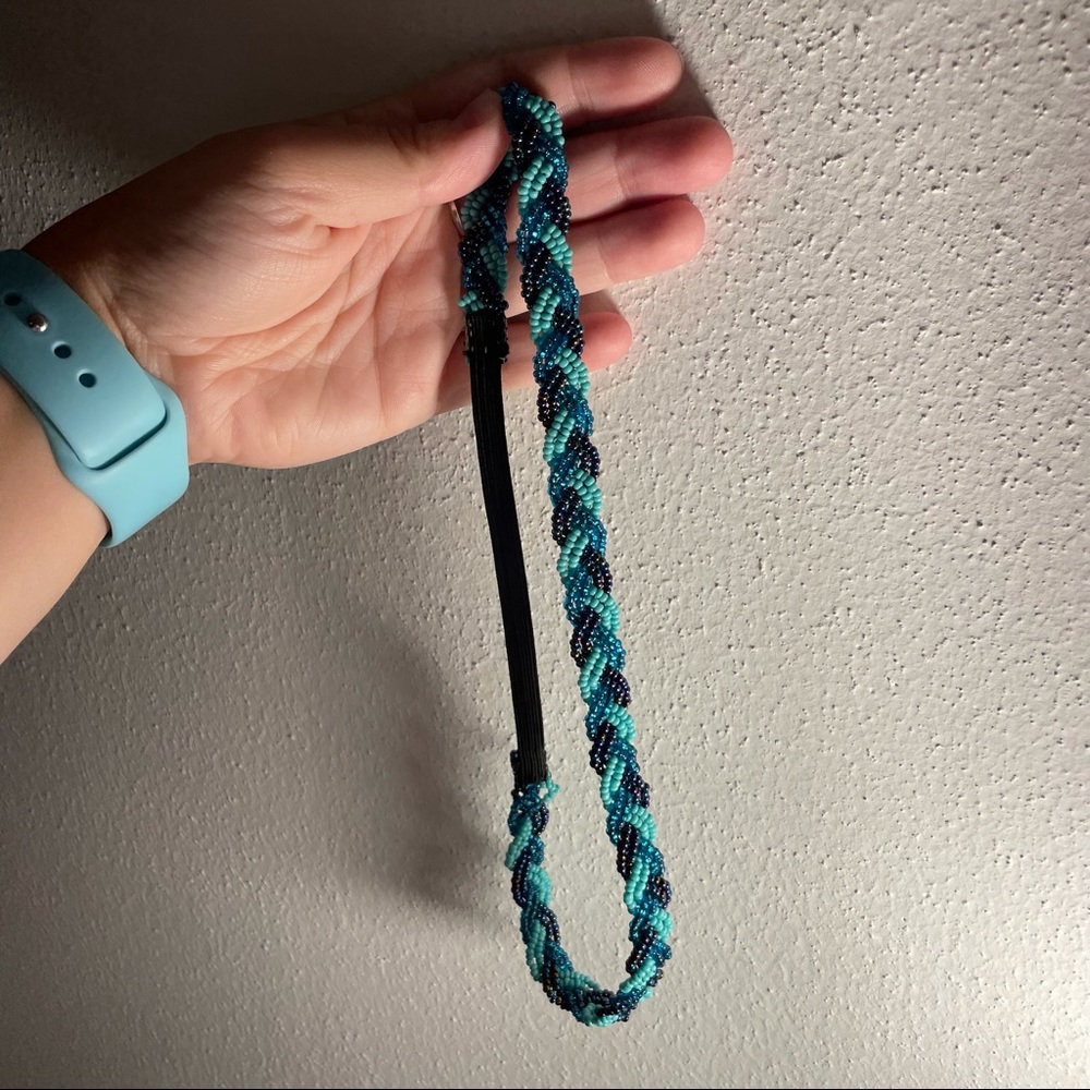 Seed bead braided headband-handmade in Guatemala
